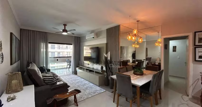 Apartamento com 3 dormitórios à venda, 114 m² por r$ 870.000 - enseada - guarujá/sp