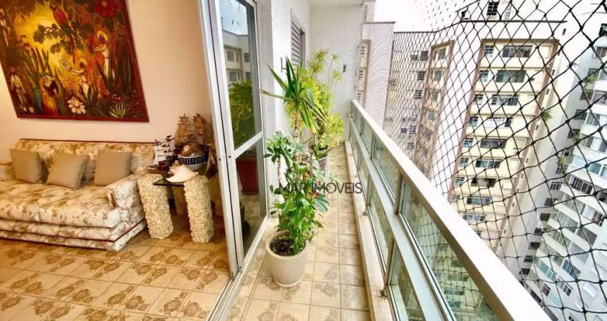 Apartamento com 3 dormitórios à venda, 135 m² por r$ 630.000 - pitangueiras - guarujá/sp