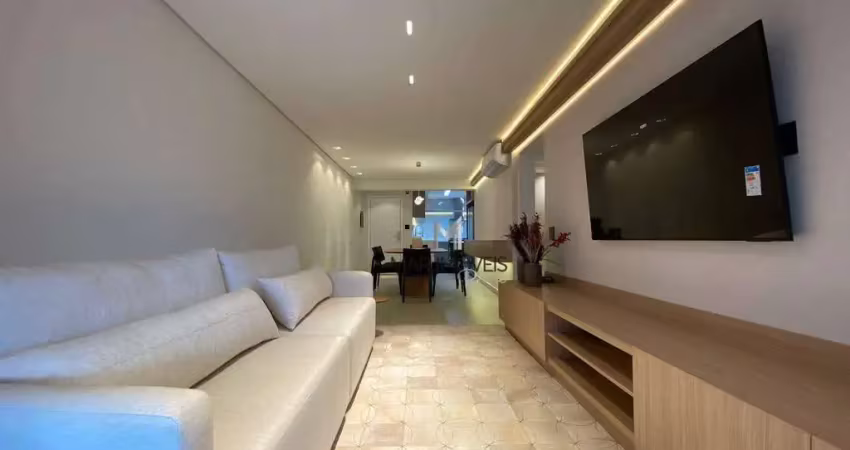 Apartamento com 3 dormitórios para alugar, 117 m² por r$ 9.000,02/mês - asturias - guarujá/sp