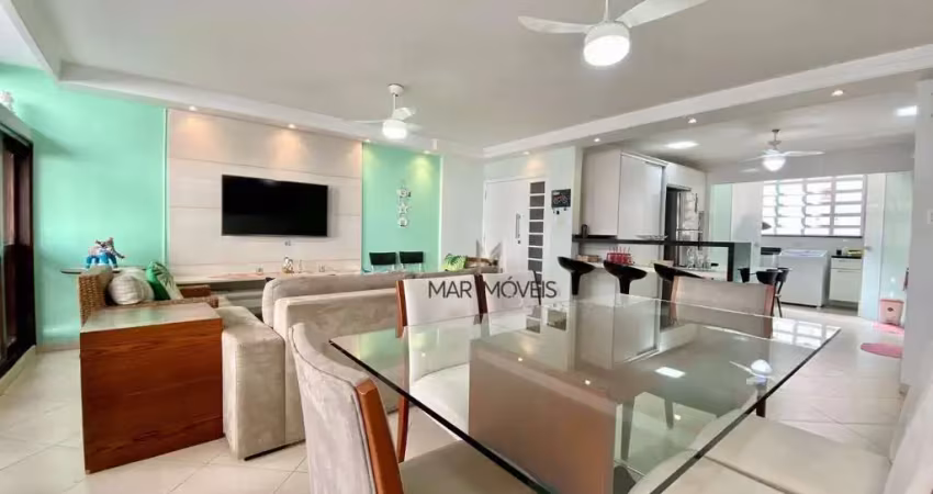 Apartamento reformado com 3 dormitórios na praia das pitangueiras