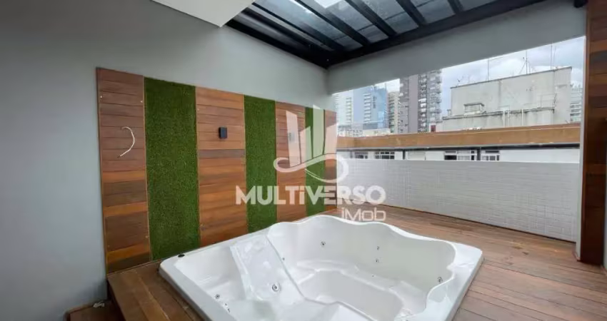 Cobertura à venda, 3 quartos no bairro Pompeia em Santos