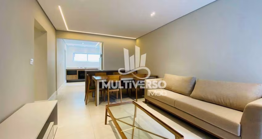Belíssimo apartamento 3 dormitórios frente mar na Pompéia em Santos