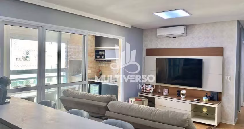 02 dormitórios sendo 01 suíte, ponta da praia 77m², localização excelente , sacada, r$814.000,00