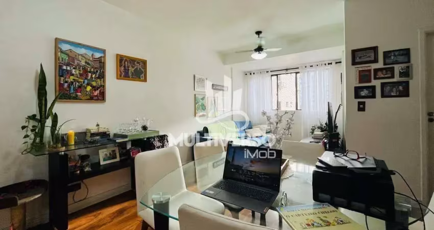 Apartamento excelente com 90 m² 2 dorms + dependência completa no marapé em santos