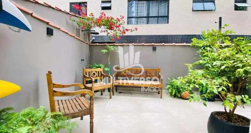 Apartamento garden sensacional estilo casa com area gourmet 2 suítes na ponta da praia