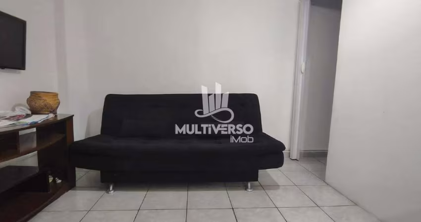 Kit Net 45m², cozinha americana, revertido para 02 dormitórios, elevador e próximo à praia R$330.000,00