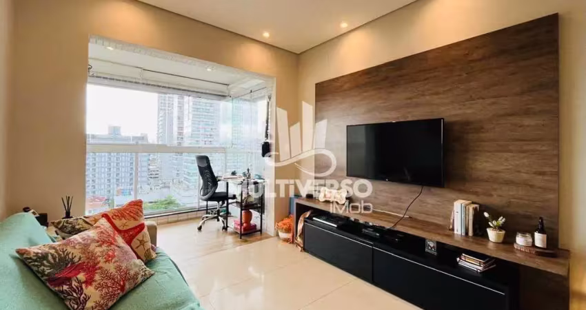 Apartamento 1 dormitório porteira fechada lazer completo no Embaré em Santos
