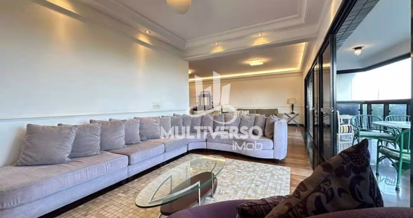 Apartamento de Luxo vista Mar, Pompéia, 03 suítes + dependência,254m², sala mapla, sacada vista mar, 02 vagas de garagem, R$3.000.000,00