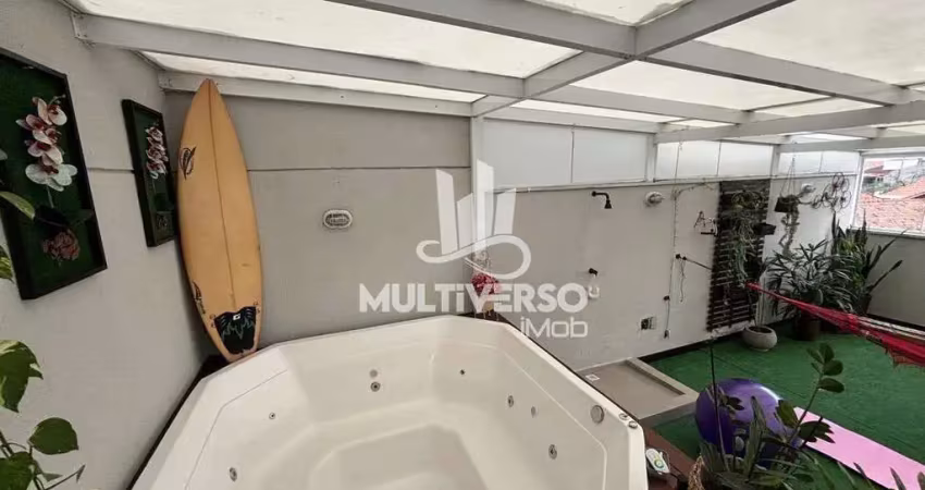 Apartamento garden à venda, 2 quartos no bairro campo grande em santos