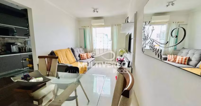 Apartamento frente praia pé na areia vista mar em santos