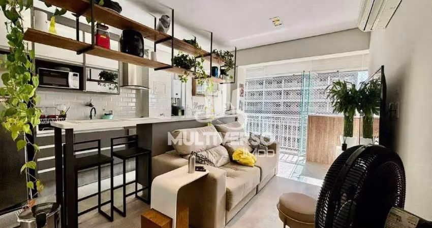 Apartamento para aluguel, 1 quarto no bairro vila mathias em santos