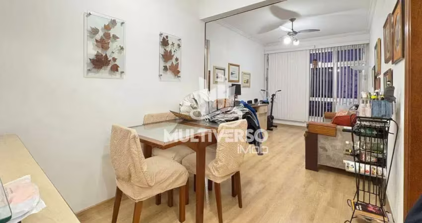 Apartamento 2 dormitórios elevador vaga vista livre no campo grande em santos