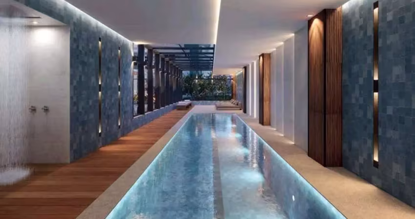 Lançamento imobiliário de alto padrão com 3 suítes em 163m² na ponta da praia em santos - vista mar