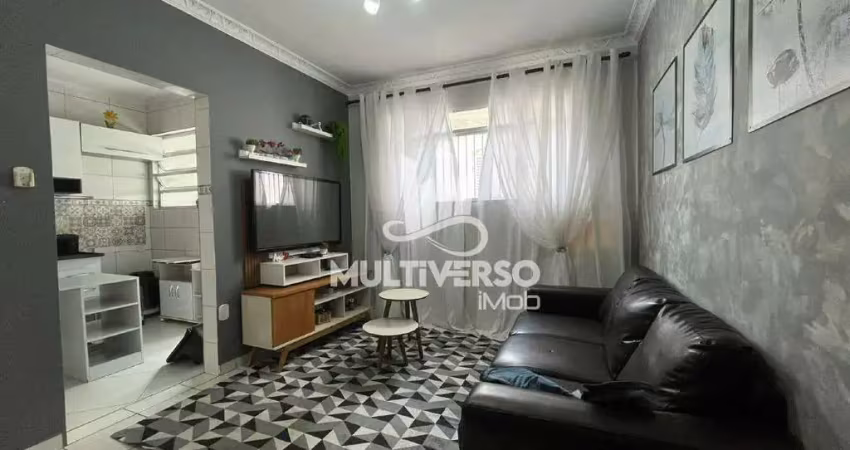 Apartamento 2 dormitorios mobiliado para locação em santos – campo grande
