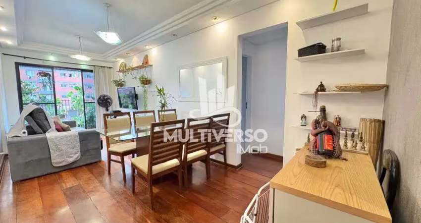 Apartamento 2 dormitórios + dependência completa varanda vista livre 92 m² santos