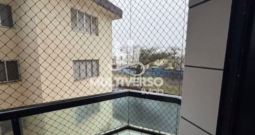 Apartamento com vista para o mar, 74 m², 2 quartos (1 suíte) e 3 varandas – mirim, praia grande