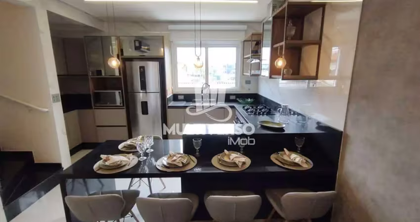 Triplex decorado de 88 m² com 2 suítes na guilhermina, praia grande – venda 600000,00