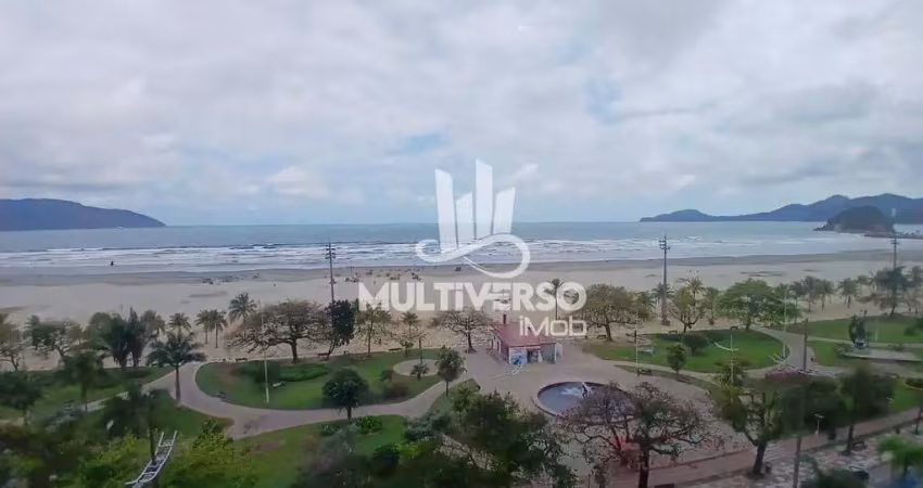 Apartamento frente mar 02 dormitórios sendo 01 suíte com dependência de empregada vaga de garagem e portaria 24h