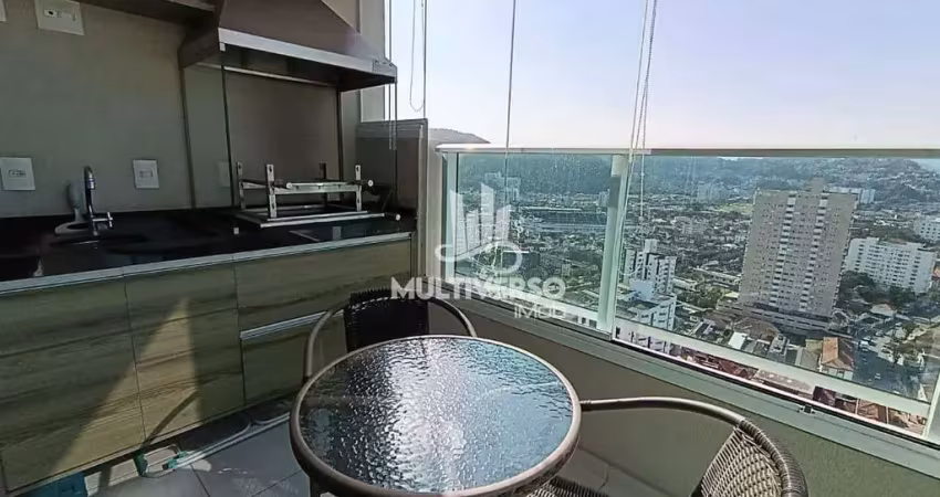 Apartamento todo planejado em condomínio com lazer completo e andar alto – santos