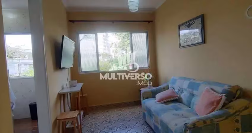 Apartamento mobiliado de 1 quarto na boqueirão, praia grande