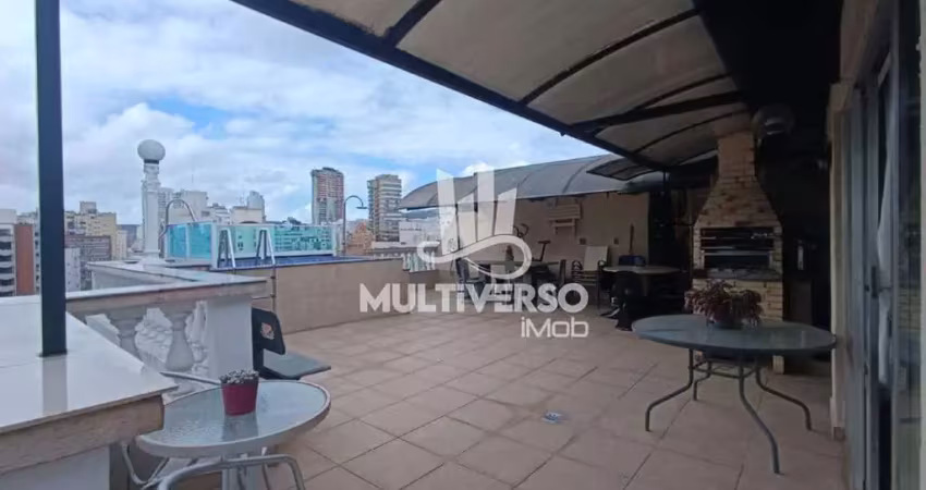 Cobertura em santos, aparecida - 223,34 m², 2 quartos, 1 suíte, piscina e churrasqueira