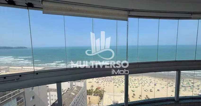 Apartamento 198 m² com 4 suítes, vista mar e varanda gourmet em aviação, praia grande
