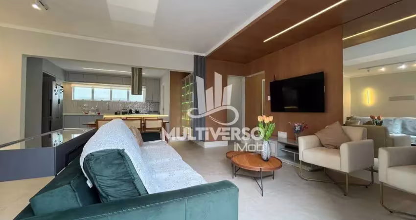 Porteira fechada - apartamento com 3 suítes, 140 m², ponta da praia, santos