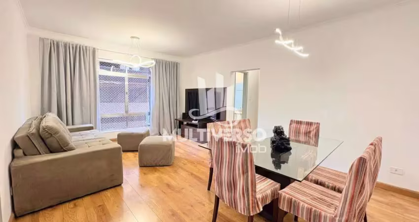 Apartamento impecável uma quadra da praia 2 dormitórios no canal 1 em santos