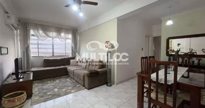 Apartamento mobiliado no boqueirão, santos – 2 quartos sendo 1 suíte