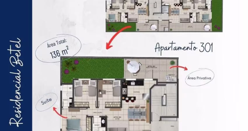 Apartamento com 3 quartos à venda no União, Belo Horizonte 