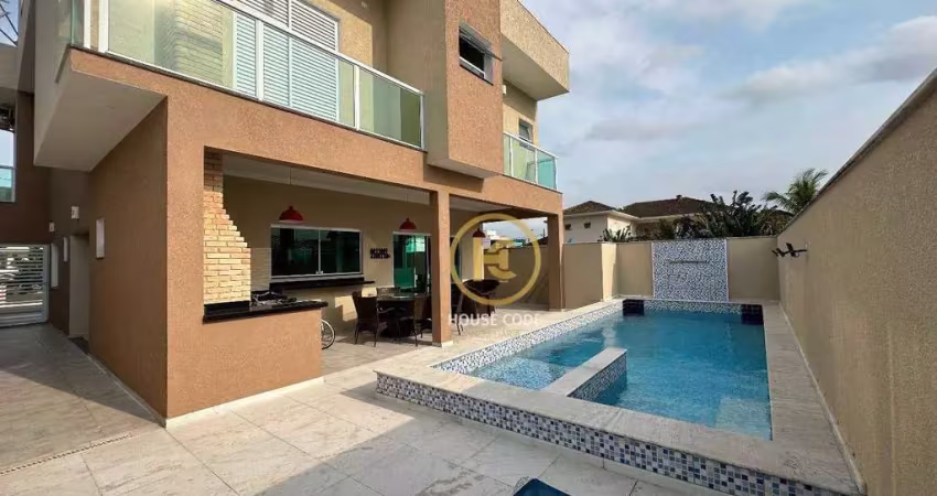 Casa com 5 dormitórios à venda, 258 m² por r$ 2.000.000,00 - bougainvillee iv - peruíbe/sp
