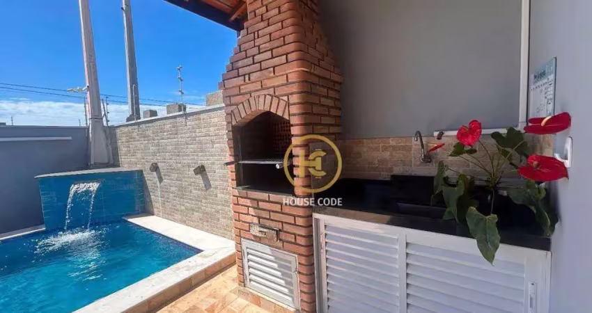Casa à venda, 79 m² por r$ 395.000,00 - flora rica ii - peruíbe/sp