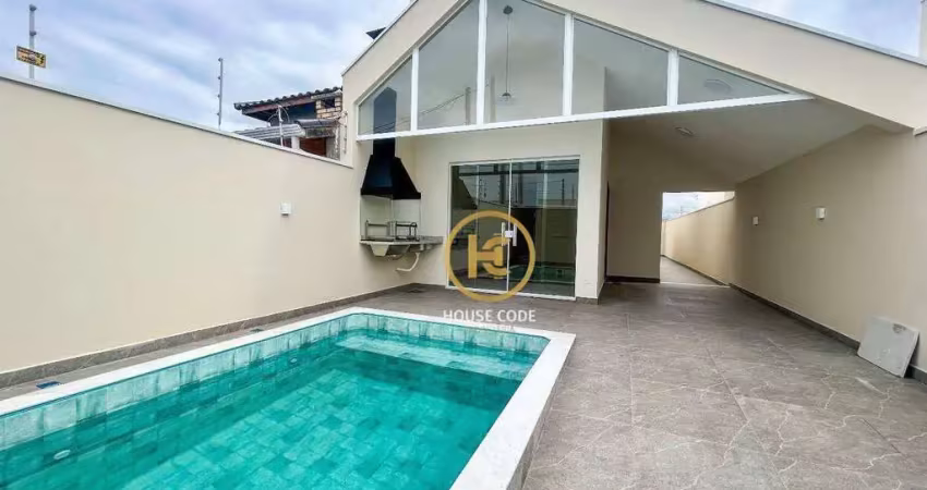 Casa com 2 dormitórios à venda, 84 m² por r$ 490.000,00 - flora rica ii - peruíbe/sp