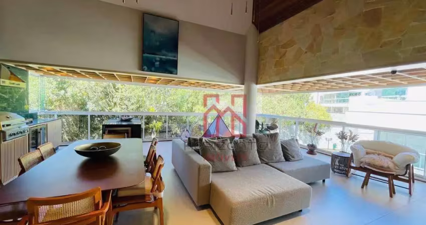 Apartamento com 4 dormitórios à venda, 265 m² por r$ 5.900.000,00 - jurerê internacional - florianópolis/sc