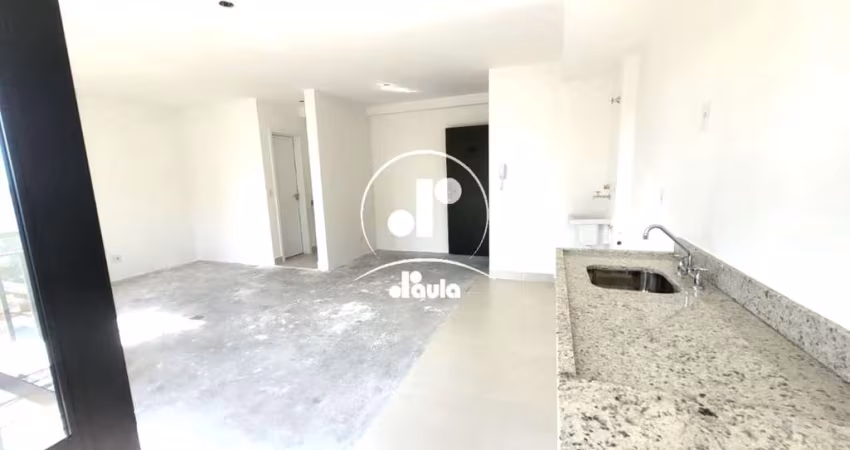Studio de Luxo à Venda em Condomínio Exclusivo no Jardim, Santo André-SP: 1 Quarto, 1 Sala, 1 Banheiro, 1 Vaga, 44m².