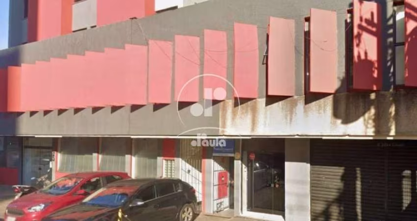 Mezanino amplo com seis salas, ar condicionado, três banheiros, cozinha, uma vaga em recuo de frente mais duas vagas no subsolo, aceita permuta