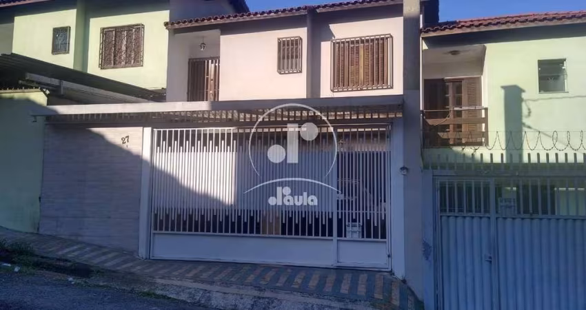 Sobrado de 111m² à venda em Santo André-SP, Vila Helena, 3 quartos, 1 suíte, 1 sala, 3 banheiros e 2 vagas