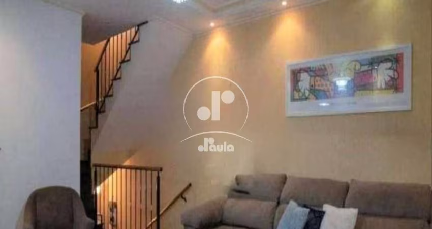 Sobrado com 240m² 3 dormitórios sendo 1 suíte, total de 4 banheiros, 4 vagas, área gourmet. Jardim Utinga, Santo Andre. Estuda permuta.