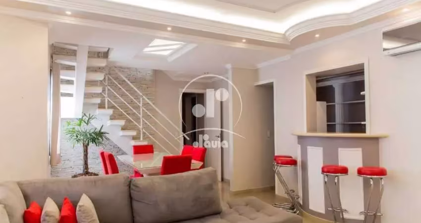 Espaçosa cobertura de luxo na Vila Guiomar, Santo André-SP: 4 quartos, 3 suítes, 2 salas, 4 banheiros, 4 vagas de garagem e 300m² de área.