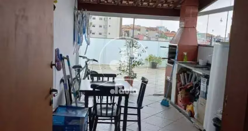 Cobertura à venda em Santo André-SP, Vila Camilópolis: 2 quartos, 1 suíte, 2 salas, 2 banheiros, 2 vagas, 100m².