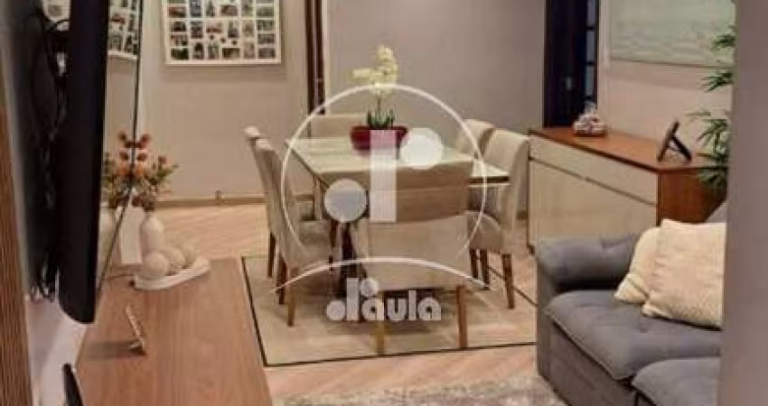 Apartamento a venda com 83m², 3 dormitórios, 1 suíte, 2 banheiros, 2 vagas, na Vila Metalúrgica, Santo André/SP.