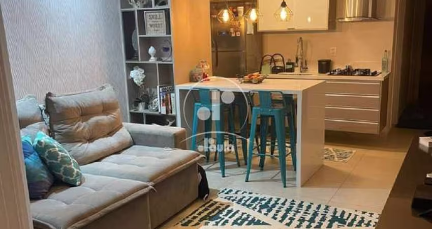 Apartamentocom 54m2, mobiliado, com sacada grill, Bairro Jardim, Santo André-SP.