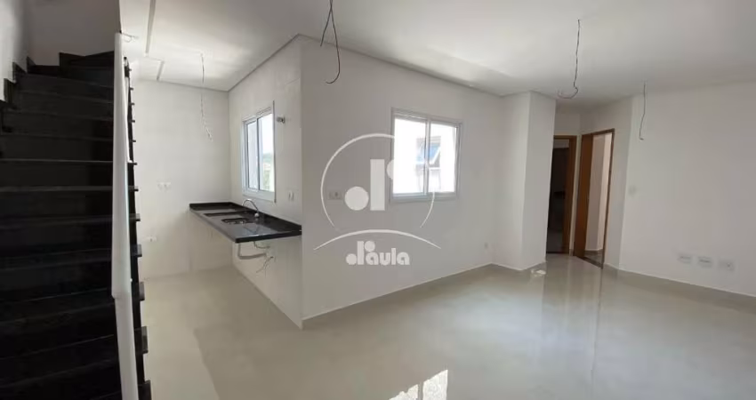 Cobertura a venda com 99m², 2 dormitórios com 1 suíte e 1 garagem na Vila Pires em Santo André