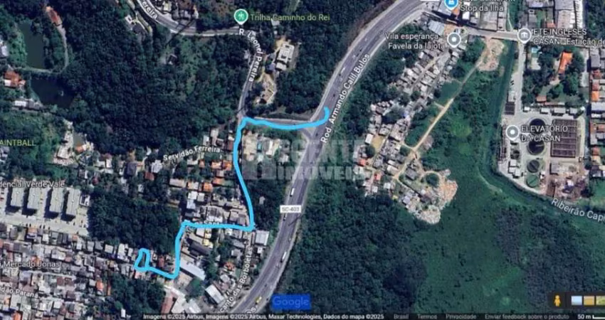 Terreno com contrato de compra e venda 9,5x29 florianópolis
