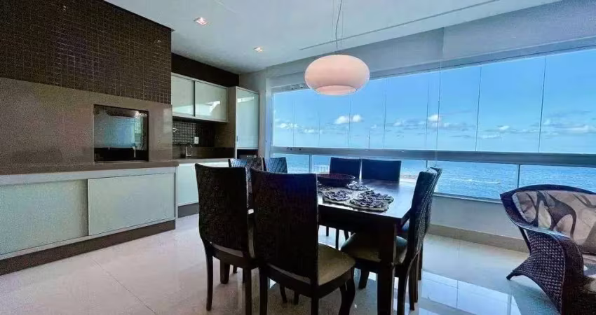 Beira mar apartamento vista mar 4 suítes na meia praia