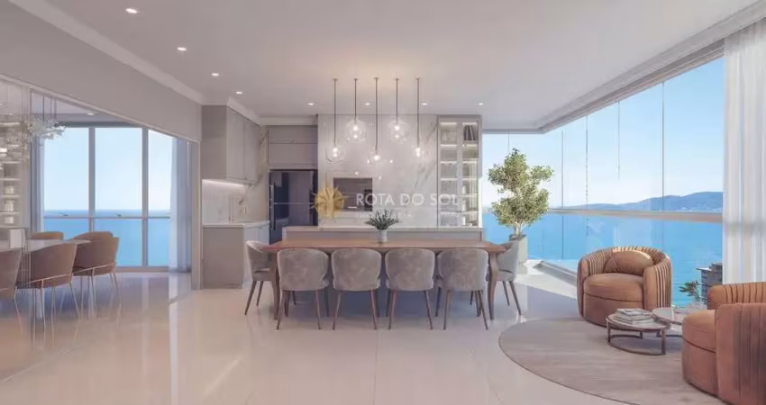Diamante palace penthouse 4 suítes e 3 vagas em meia praia itapema