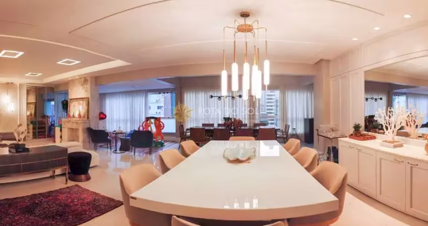 Imperial palace apartamento com 5 suítes e 3 vagas na meia praia