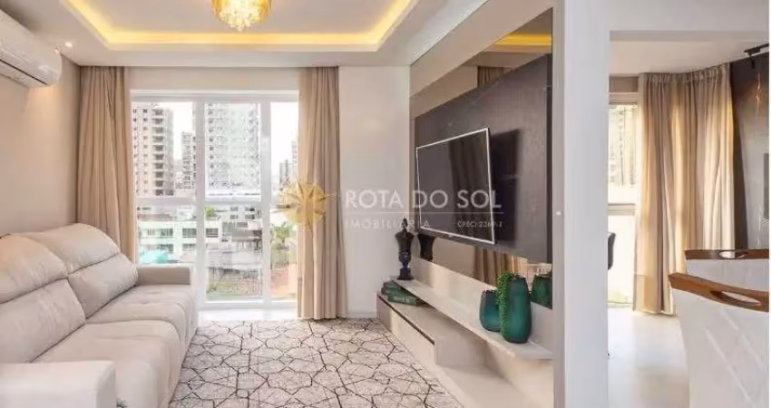 Comodoro apartamento mobiliado com 3 suítes e 2 vagas na meia praia