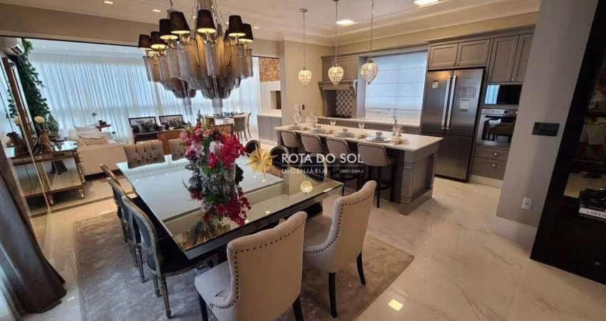 Vogue Maison apartamento mobiliado com 4 suítes na Meia Praia