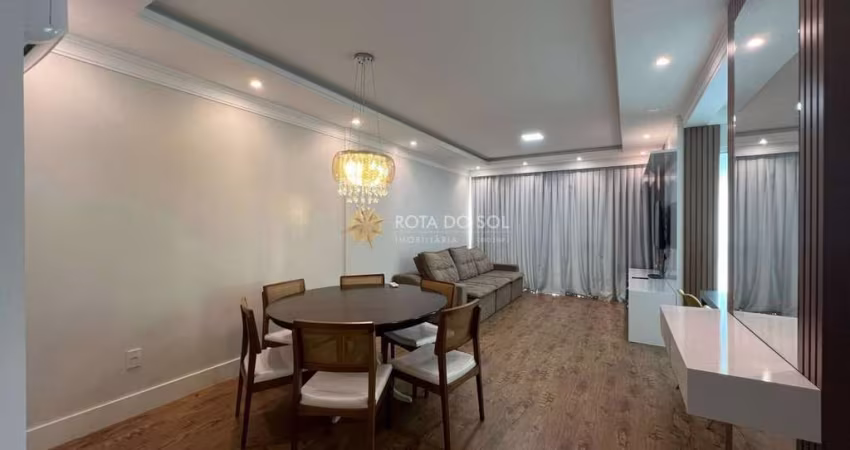 Garden Ville apartamento mobiliado com 3 suítes e 2 vagas na Meia Praia